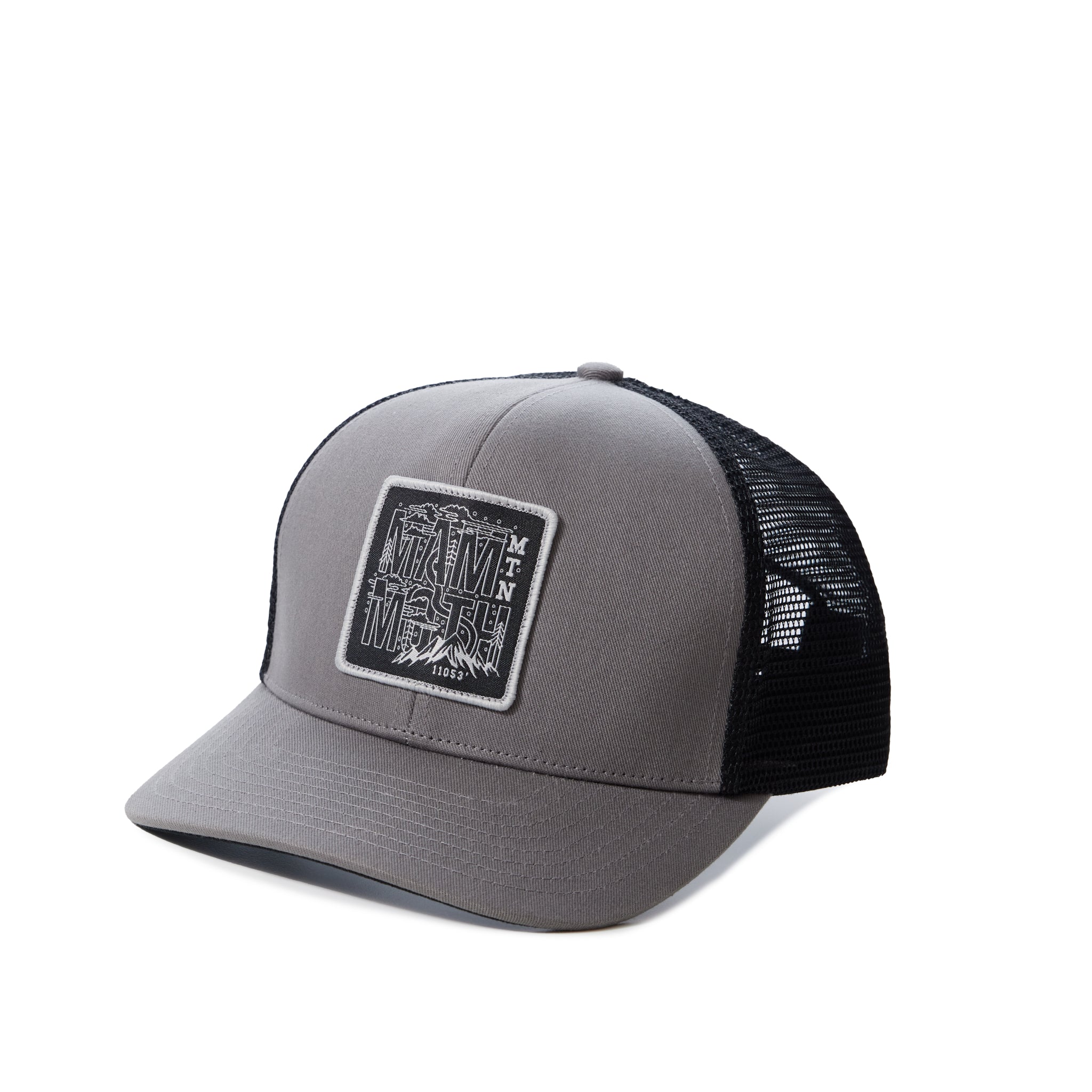 BLACK GRAPHIC TRUCKER CAP