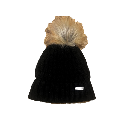 MALI FUR POM BEANIE