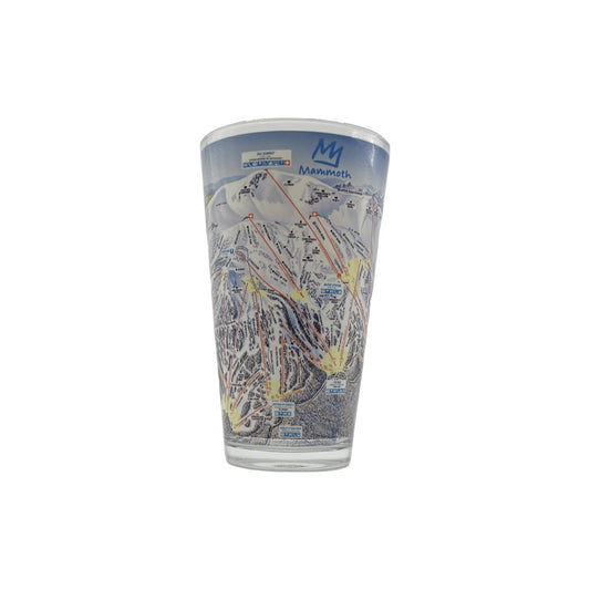 MAMMOTH TRAIL MAP PINT GLASS