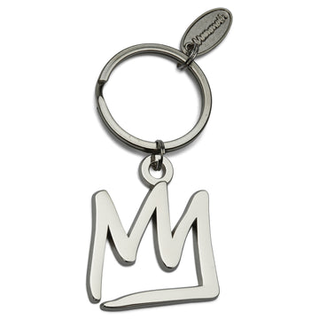 SILVER CROWN KEYRING